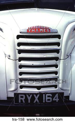 Front Grill of Old Thames Bus View Large Photo Image Stock Photo - Front Grill of Old Thames Bus. Fotosearch