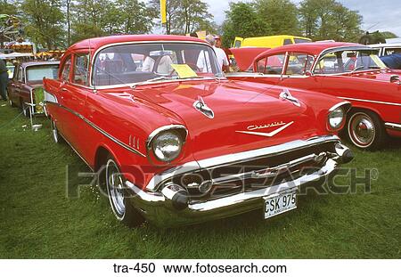 Front of 1950s Red Chevy View Large Photo Image Stock Image - Front of 1950s Red Chevy. Fotosearch