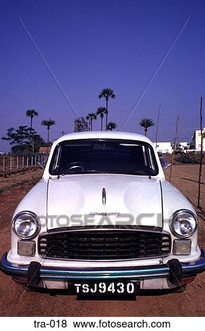 Front of Old Ambassador Car India View Large Photo Image Stock Photo - Front of Old Ambassador Car India. Fotosearch