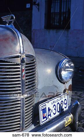 Front of Old Austin Car Uruguay View Large Photo Image Stock Photo - Front of Old Austin Car Uruguay. Fotosearch