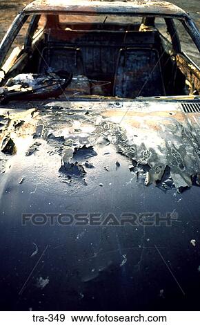 Front View of Rusting Scrapped Car View Large Photo Image Stock Photo - Front View of Rusting Scrapped Car. Fotosearch
