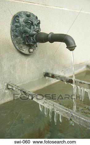 Frozen Water Fountain Zurich Switzerland View Large Photo Image Stock Image - Frozen Water Fountain Zurich Switzerland. Fotosearch