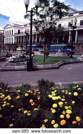 Gardens of Plaza Palacio de Gobierno Quito Ecuador View Large Photo Image Stock Image - Gardens of Plaza Palacio de Gobierno Quito Ecuador. Fotosearch