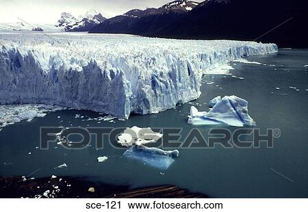 Glacier Meeting the Sea Argentina View Large Photo Image Stock Image - Glacier Meeting the Sea Argentina. Fotosearch
