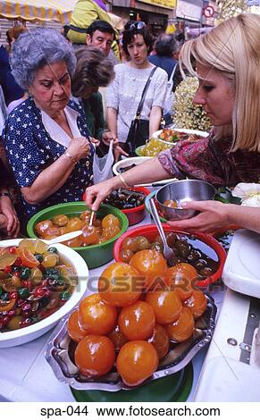 Glazed Fruit Stall Barcelona Spain View Large Photo Image Picture - Glazed Fruit Stall Barcelona Spain. Fotosearch
