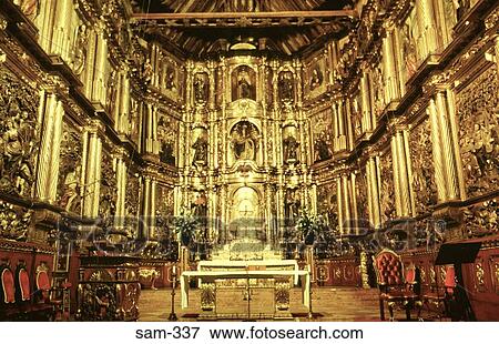 Gold Altar and Apse in Church Bogota Colombia View Large Photo Image Stock Photo - Gold Altar and Apse in Church Bogota Colombia. Fotosearch