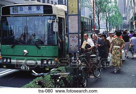 Green Tokyo Bus at Bus-Stop Japan View Large Photo Image Stock Image - Green Tokyo Bus at Bus-Stop Japan. Fotosearch