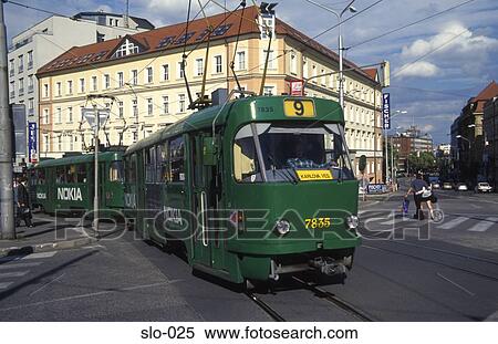 Green Tram Bratislava Slovakia View Large Photo Image Stock Photography - Green Tram Bratislava Slovakia. Fotosearch