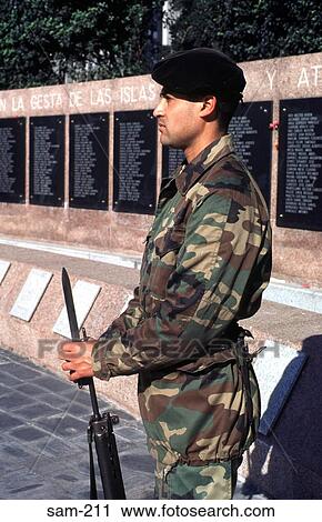 Guard at Falklands War Memorial Buenos Aires View Large Photo Image Stock Image - Guard at Falklands War Memorial Buenos Aires. Fotosearch