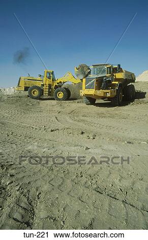 Stock Image - Heavy Plant Phosphate Mine Metlaoui Tunisia. Fotosearch