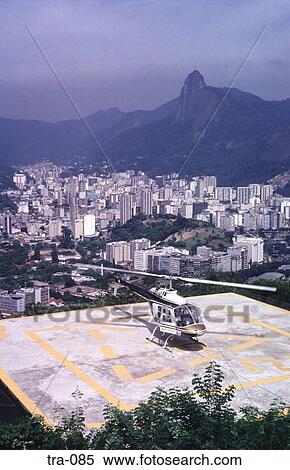 Stock Photography - Helicopter Landing Pad Rio de Janeiro Brazil. Fotosearch