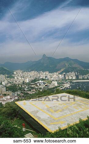 Helicopter near Landing Pad Rio De Janeiro Brazil View Large Photo Image Stock Image - Helicopter near Landing Pad Rio De Janeiro Brazil. Fotosearch