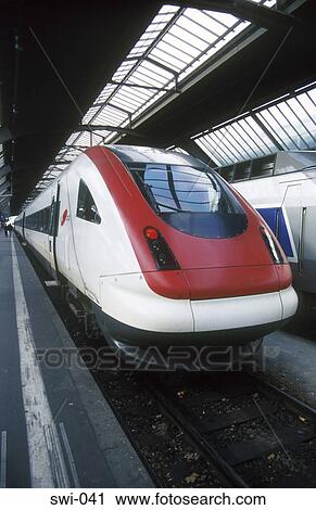 High Speed Train Hauptbahnhof Zurich Switzerland View Large Photo Image Stock Image - High Speed Train Hauptbahnhof Zurich Switzerland. Fotosearch