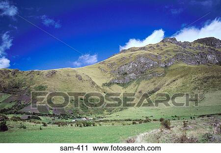 Stock Image - Hills and Mountains Ecuador. Fotosearch
