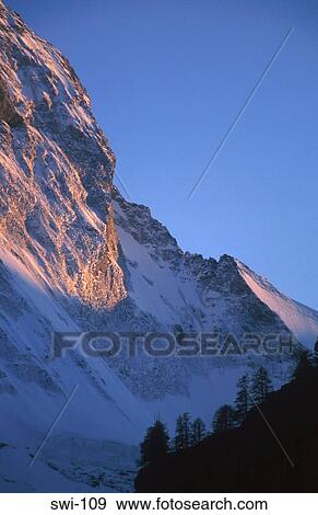 Light Striking the Matterhorn Zermatt Switzerland View Large Photo Image Stock Photo - Light Striking the Matterhorn Zermatt Switzerland. Fotosearch