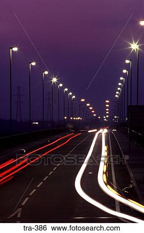 Long Exposure Photograph of Car Lights at Night View Large Photo Image Stock Photograph - Long Exposure Photograph of Car Lights at Night. Fotosearch