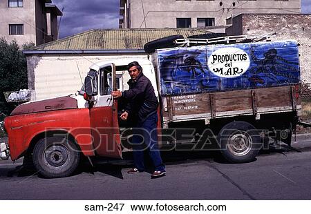 Man Entering Rusting Old Van Rio Gallegos Argentina View Large Photo Image Stock Photo - Man Entering Rusting Old Van Rio Gallegos Argentina. Fotosearch