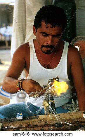 Man Making Glass Sculpture Catagena Colombia View Large Photo Image Stock Photograph - Man Making Glass Sculpture Catagena Colombia. Fotosearch