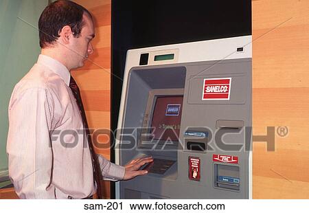 Man Using Cash Machine Buenos Aires Argentina View Large Photo Image Stock Image - Man Using Cash Machine Buenos Aires Argentina. Fotosearch