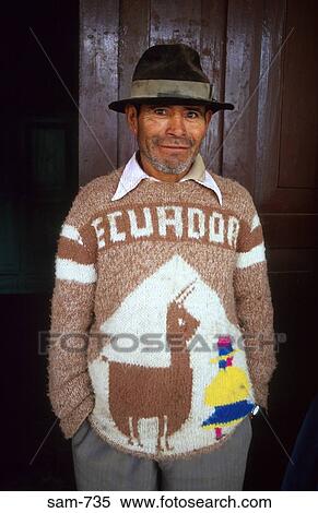 Man Wearing 'Ecuador' Jumper View Large Photo Image Stock Photography - Man Wearing 'Ecuador' Jumper. Fotosearch