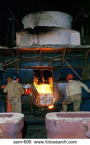 Men by Furnace Door at Steel Works Colombia View Large Photo Image Stock Photograph - Men by Furnace Door at Steel Works Colombia. Fotosearch