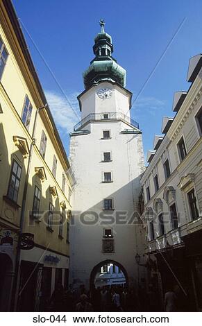 Picture - Michael Tower Rybarska Brana Bratislava Slovakia. Fotosearch