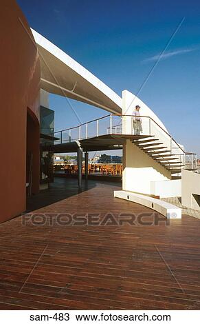 Modern External Staircase Puerto Madero Argentina View Large Photo Image Stock Image - Modern External Staircase Puerto Madero Argentina. Fotosearch