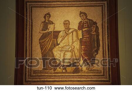 Mosaic of Virgil Bardo Museum Tunis Tunisia View Large Photo Image Stock Image - Mosaic of Virgil Bardo Museum Tunis Tunisia. Fotosearch