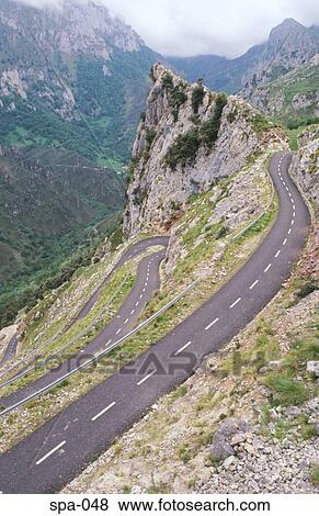 Stock Photo - Mountain Pass Piros Des Europa Spain. Fotosearch