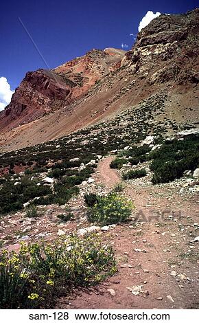 Mountain Side Andes Argentina View Large Photo Image Stock Photo - Mountain Side Andes Argentina. Fotosearch