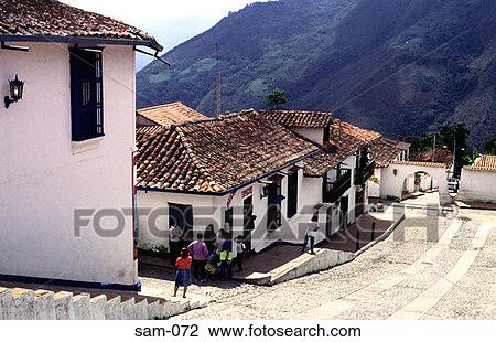 Stock Image - Mountain Village Jaji Sierra Nevada Venezuela. Fotosearch