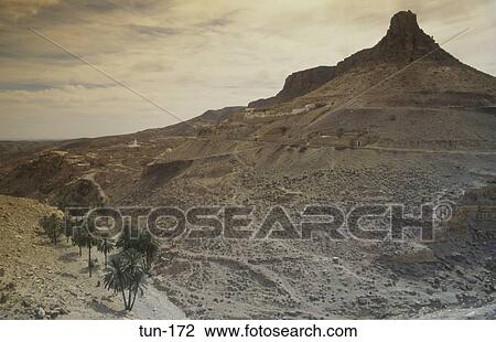Stock Image - Mountain Village of Toujane Tunisia. Fotosearch