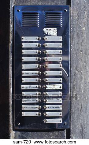Name and Bell Panel for Block of Flats View Large Photo Image Stock Image - Name and Bell Panel for Block of Flats. Fotosearch