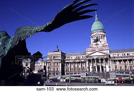 Stock Image - National Congress Building Buenos Aires Argentina. Fotosearch