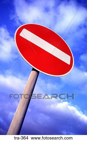 No Entry Road Sign at an Angle View Large Photo Image Picture - No Entry Road Sign at an Angle. Fotosearch