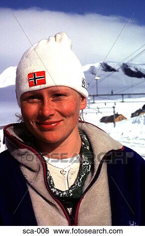 Norwegian Girl Ski Resort Norway View Large Photo Image Stock Photo - Norwegian Girl Ski Resort Norway. Fotosearch