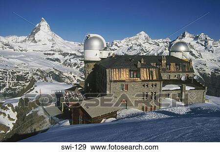 Observatory Gomergrat Zermatt Switzerland View Large Photo Image Stock Photo - Observatory Gomergrat Zermatt Switzerland. Fotosearch