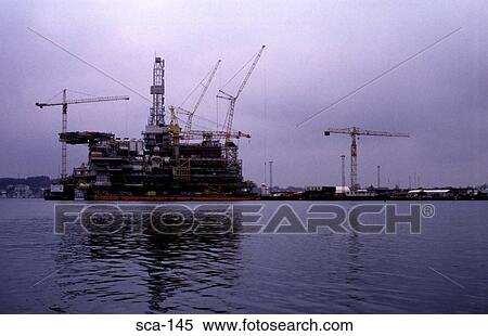 Oil Rig under Construction Stavanger Norway View Large Photo Image Stock Photography - Oil Rig under Construction Stavanger Norway. Fotosearch
