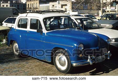Stock Photography - Old Car Montevideo Uruguay. Fotosearch
