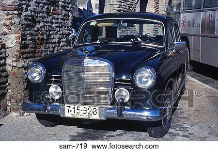 Old Mercedes Benz Car Montevideo Uruguay View Large Photo Image Stock Photo - Old Mercedes Benz Car Montevideo Uruguay. Fotosearch