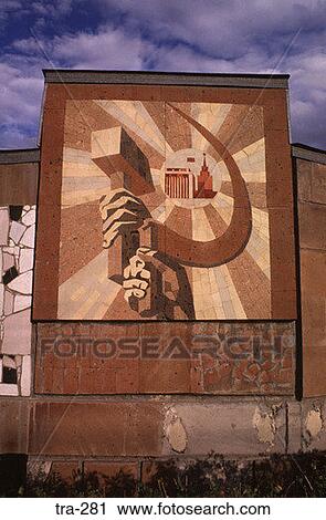 Old Soviet Sign on Roadside Russia View Large Photo Image Stock Image - Old Soviet Sign on Roadside Russia. Fotosearch