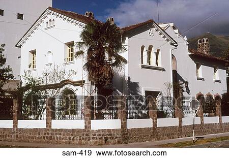 Opulent Town House Quito Ecuador View Large Photo Image Stock Photo - Opulent Town House Quito Ecuador. Fotosearch