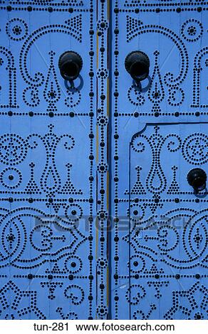 Ornate Blue Door Sidi bou Said Tunisia View Large Photo Image Stock Image - Ornate Blue Door Sidi bou Said Tunisia. Fotosearch