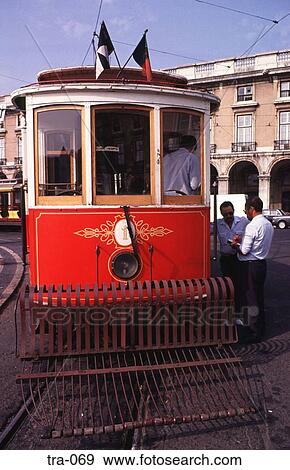 Ornate Tram Lisbon Portugal View Large Photo Image Stock Photo - Ornate Tram Lisbon Portugal. Fotosearch