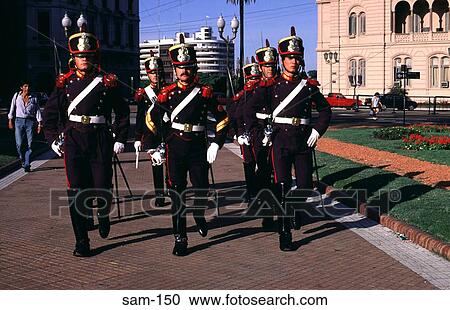 Palace Guard Marching through a Buenos Aires Park View Large Photo Image Stock Image - Palace Guard Marching through a Buenos Aires Park. Fotosearch