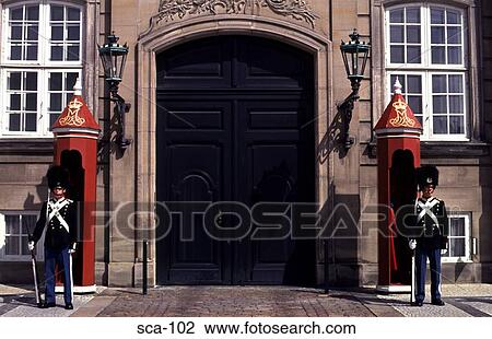 Palace Guards Beside Large Door Copenhagen Denmark View Large Photo Image Stock Image - Palace Guards Beside Large Door Copenhagen Denmark. Fotosearch
