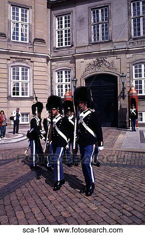 Palace Guards Marching Past Copenhagen Denmark View Large Photo Image Picture - Palace Guards Marching Past Copenhagen Denmark. Fotosearch