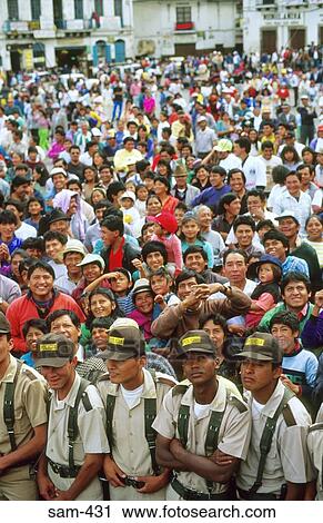 Paramilitary Forces Surrounding Crowd Ecuador View Large Photo Image Stock Image - Paramilitary Forces Surrounding Crowd Ecuador. Fotosearch