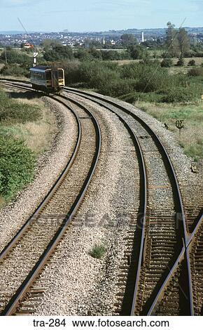 Passenger Train Approaching a Bend Wales UK View Large Photo Image Picture - Passenger Train Approaching a Bend Wales UK. Fotosearch
