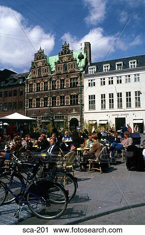 People at Pavement Cafes Copenhagen Denmark View Large Photo Image Stock Image - People at Pavement Cafes Copenhagen Denmark. Fotosearch